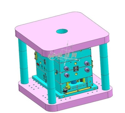 汽车部件注塑模具全套图纸